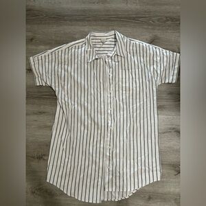 Classic White Striped dress